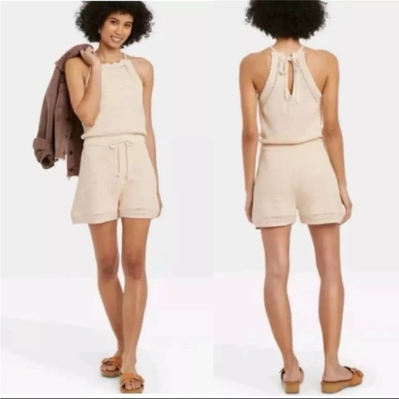 Universal Thread Crochet Romper in size large - Picture 1 of 9